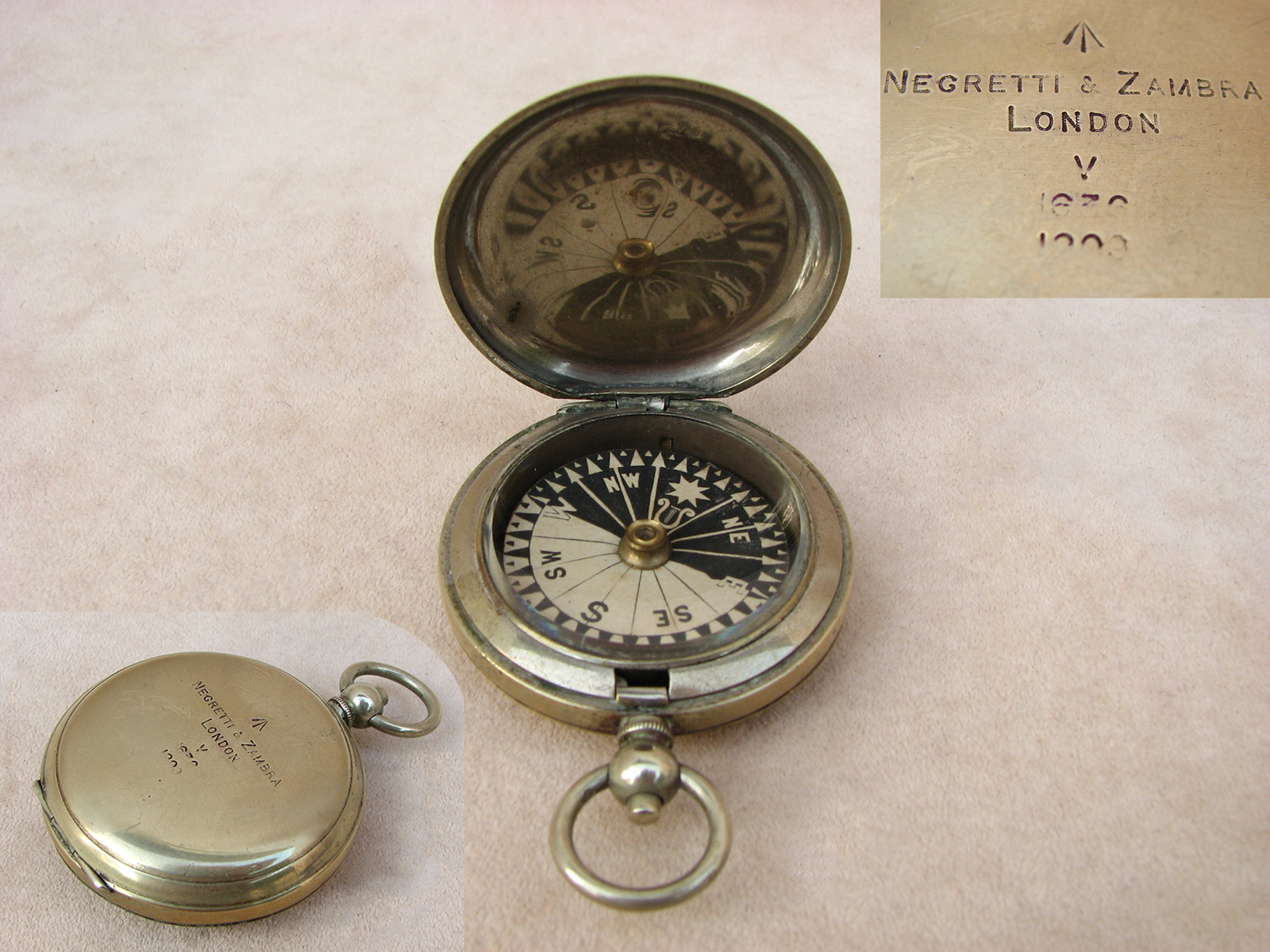 Negretti & Zambra MK V British Army Officers compass dated 1908